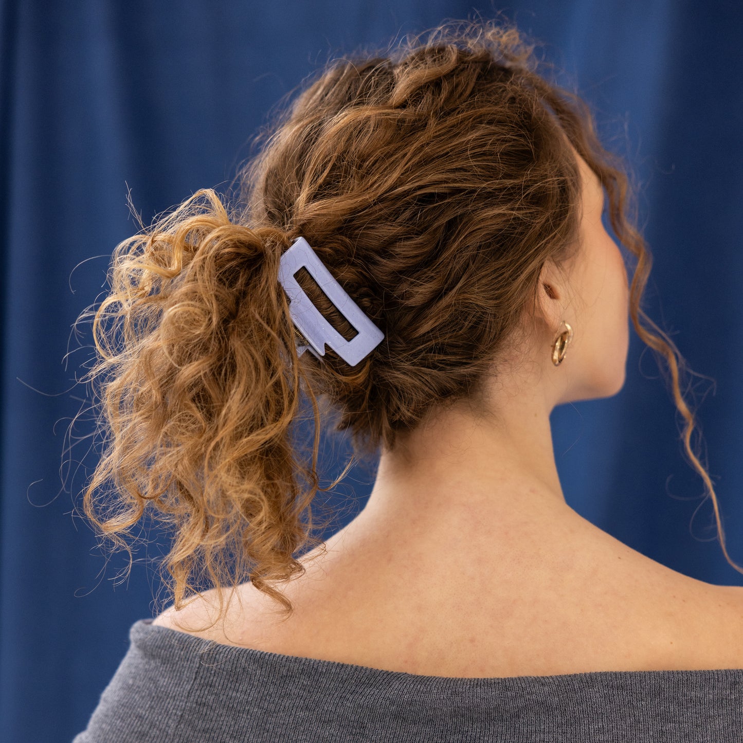 Haarklip Pastellblau