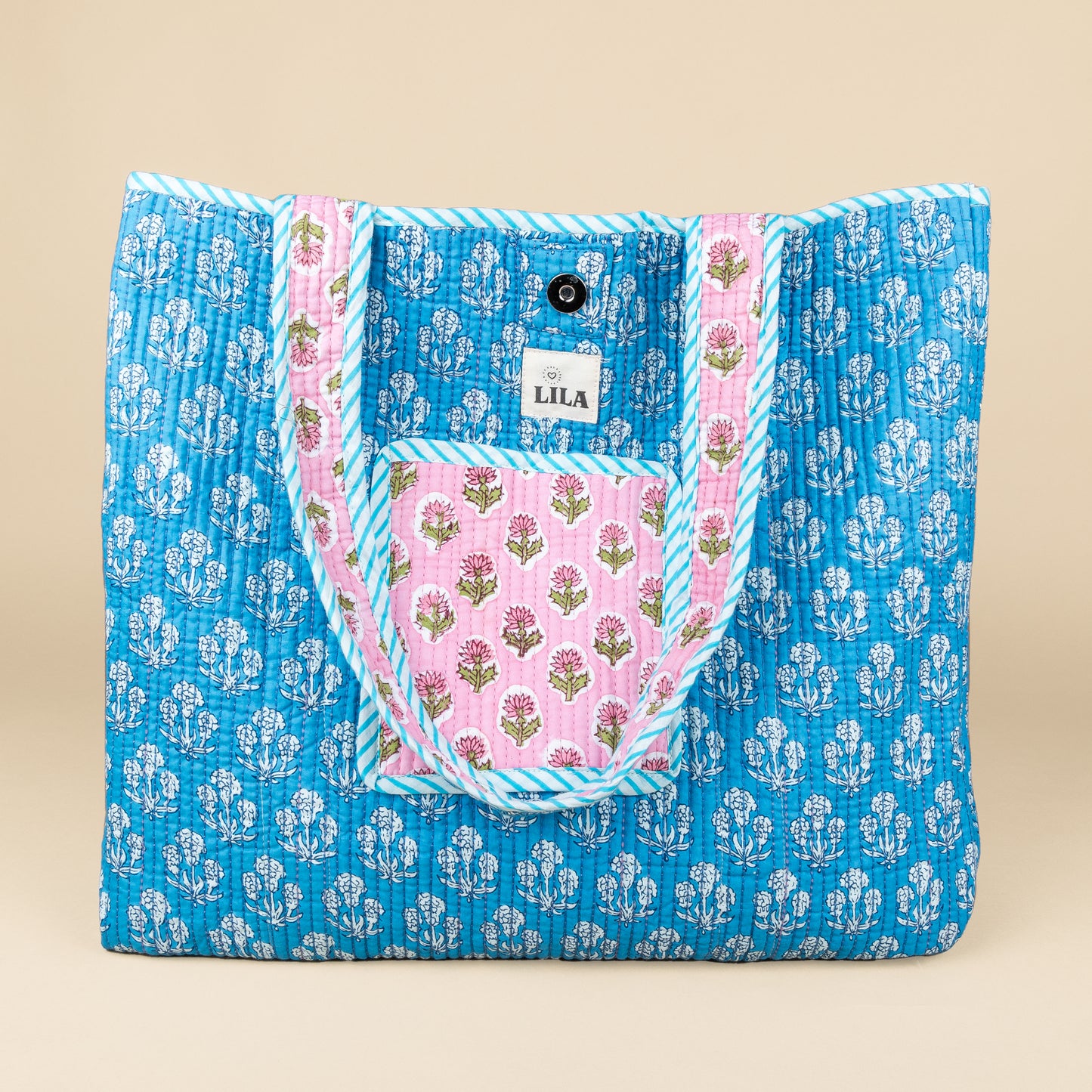 Tote Bag - Roze - Blauw - No.15