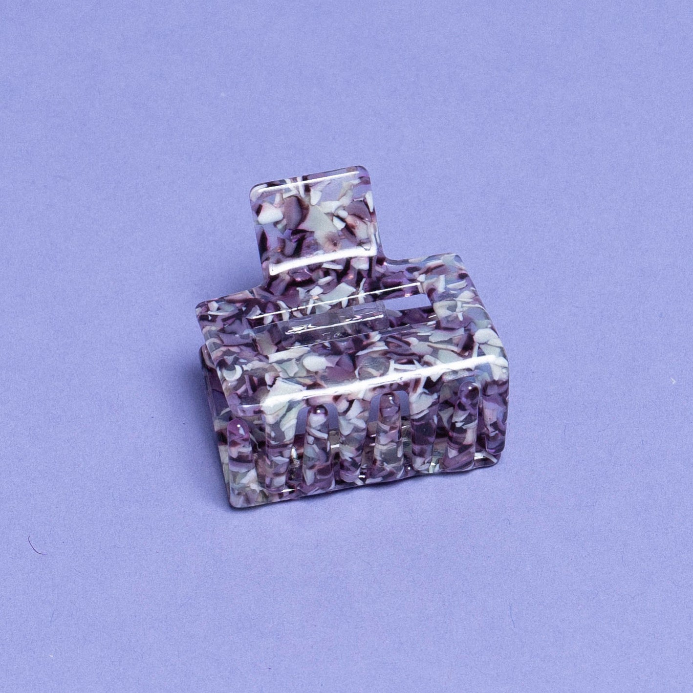 Hair clip Pearl purple