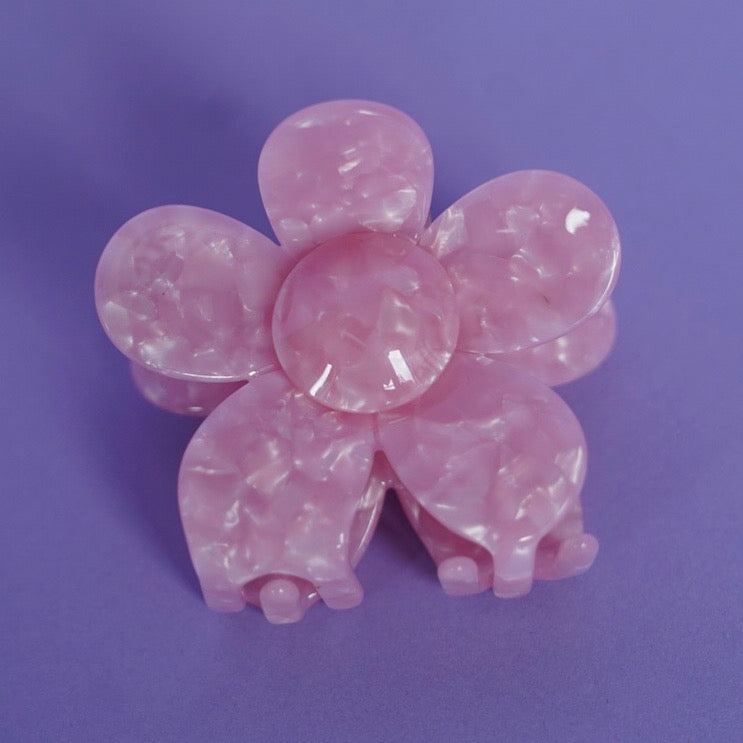 Haarclip Bloem- Roze