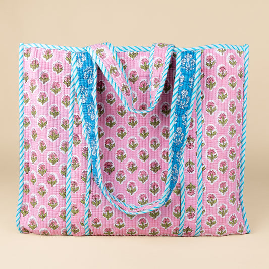 Tragetasche – Rosa – Blau – Nr. 15