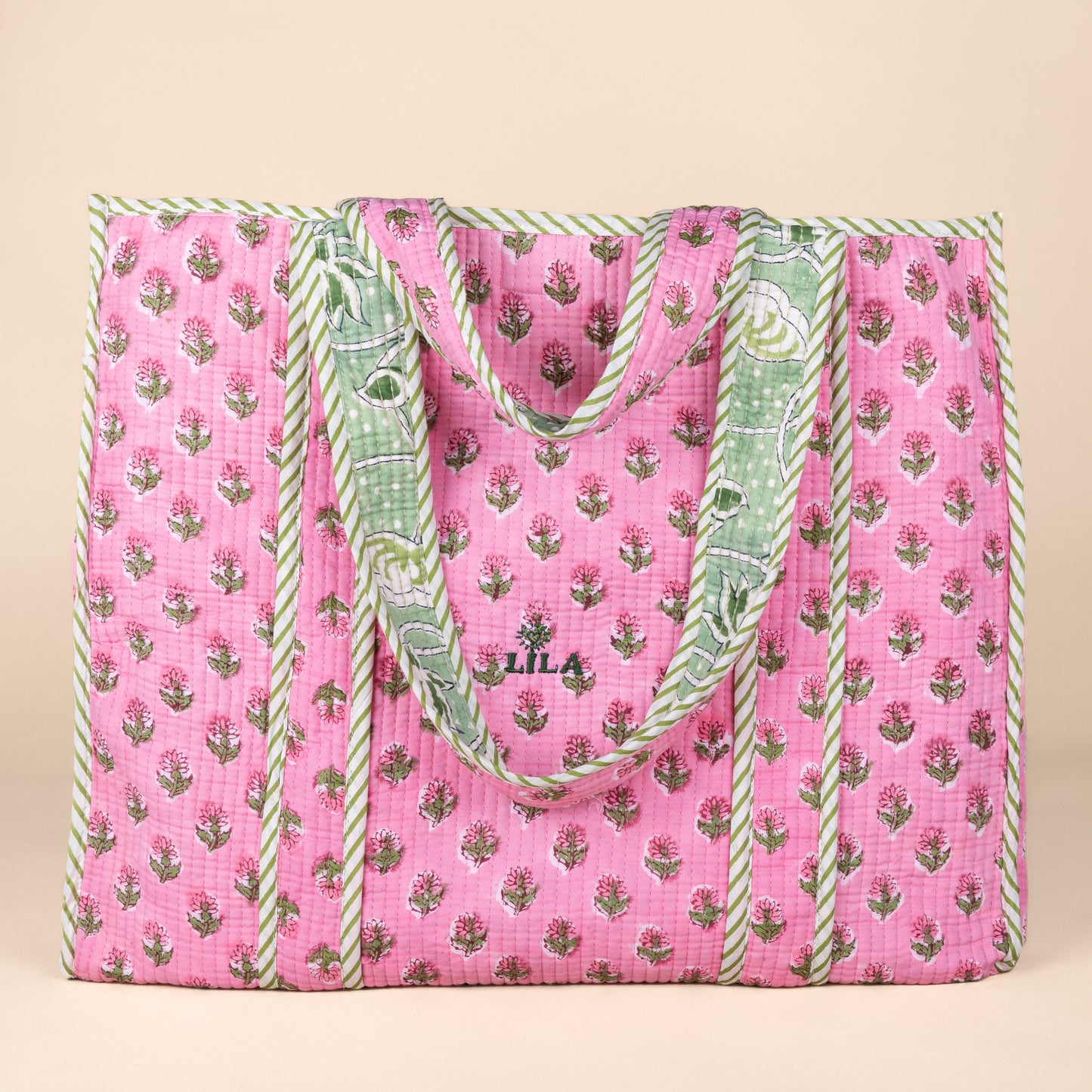 Tragetasche – Rosa – Grün – Nr. 17
