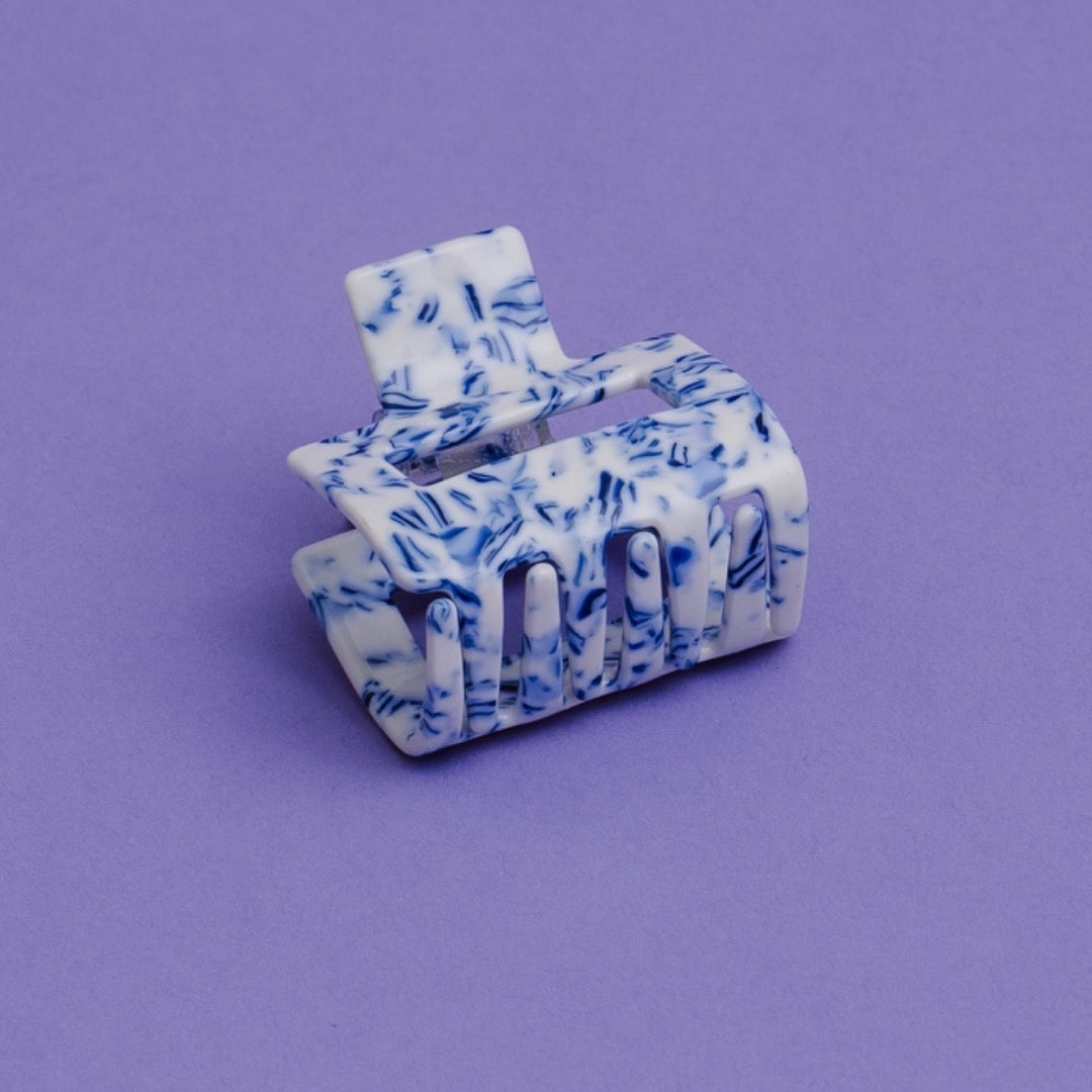 Haarclip Delfts Blue-Medium
