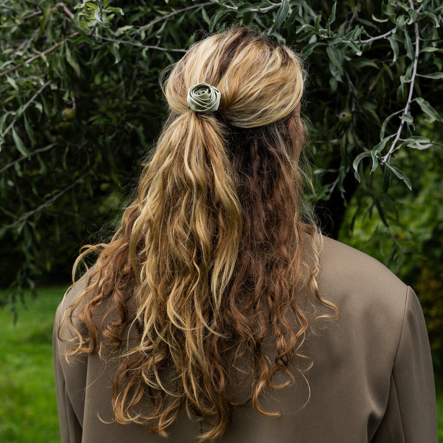 Elastische grüne Rose