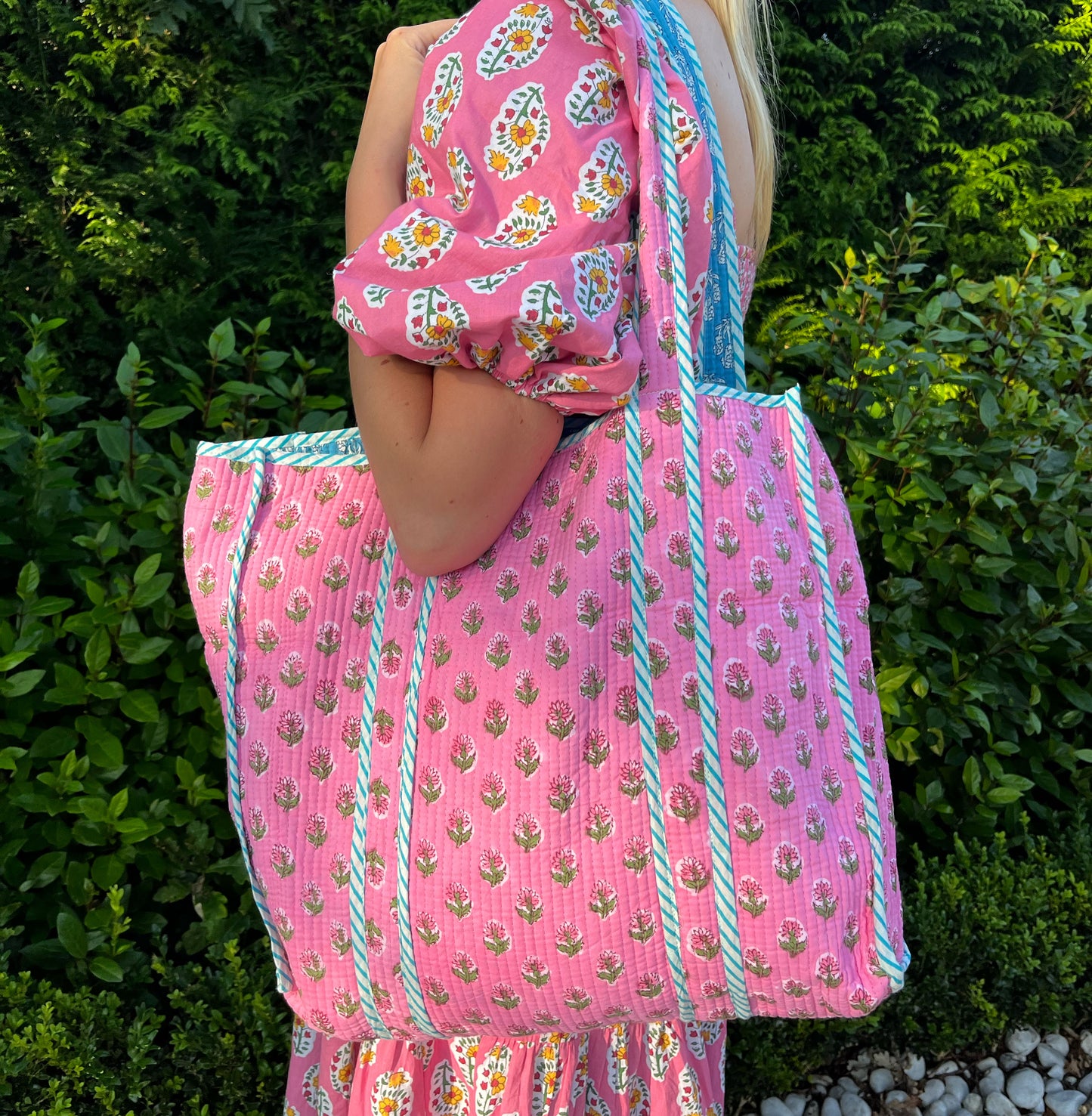 Tote Bag - Roze - Blauw - No.15