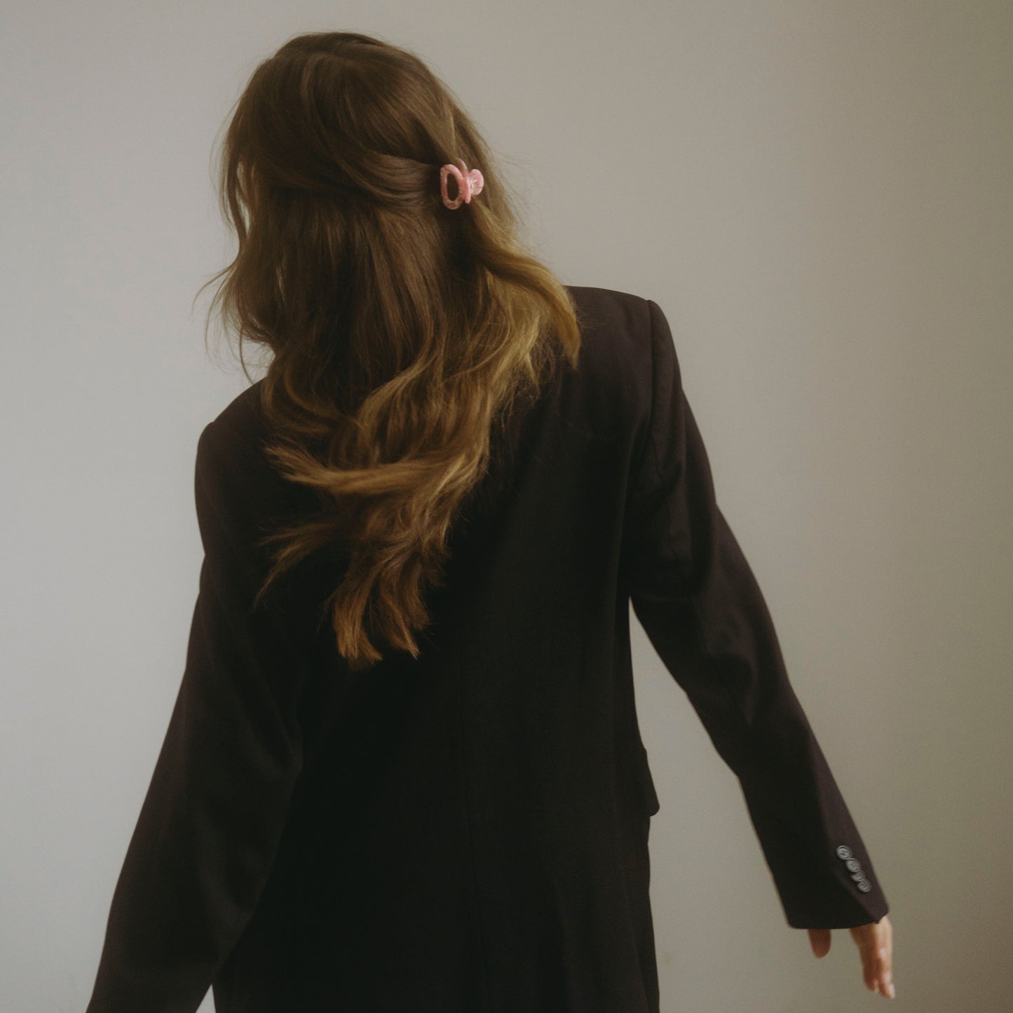 Haarclip Rosenquarz