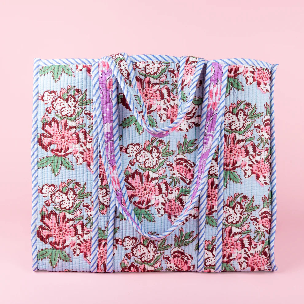 Tote Bag - Light Blue - Gray - No.20