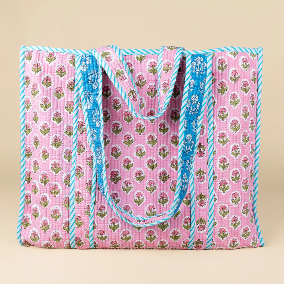 Tote Bag - Light Blue - Gray - No.20