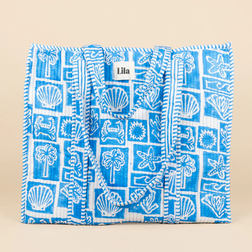 Tote Bag - Light Blue - Gray - No.20