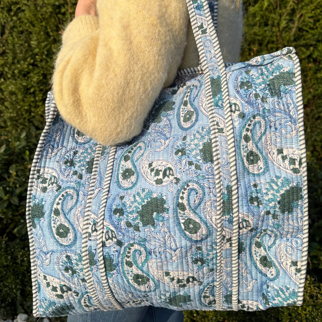 Tote Bag - Licht blauw - Grijs - No.21
