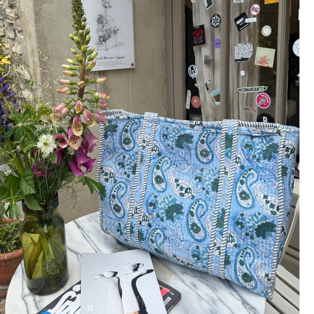 Tote Bag - Licht blauw - Grijs - No.21