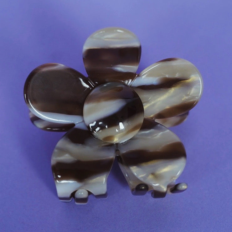 Hairclip Flower- Mocca