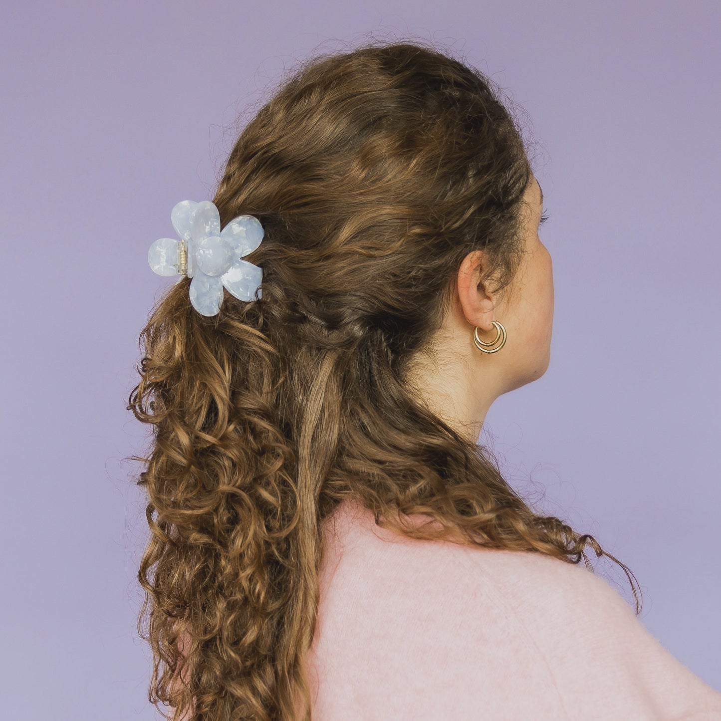 Haarspange Blume – Helllila