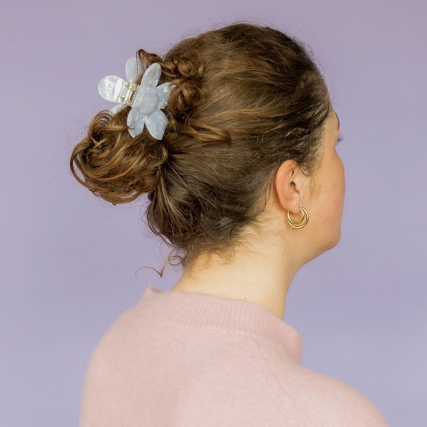 Haarspange Blume – Helllila
