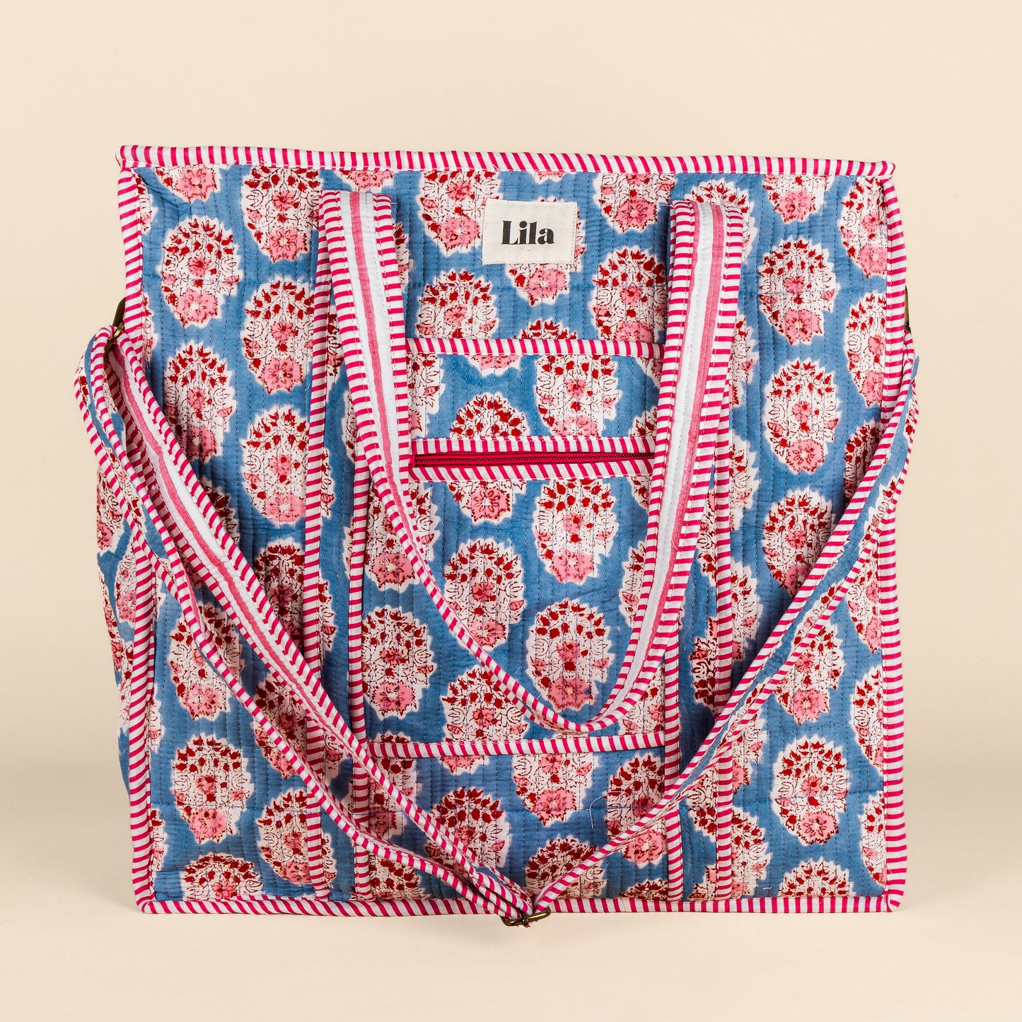 Organisierte Tragetasche – Blau – Rosa – Nr. 3