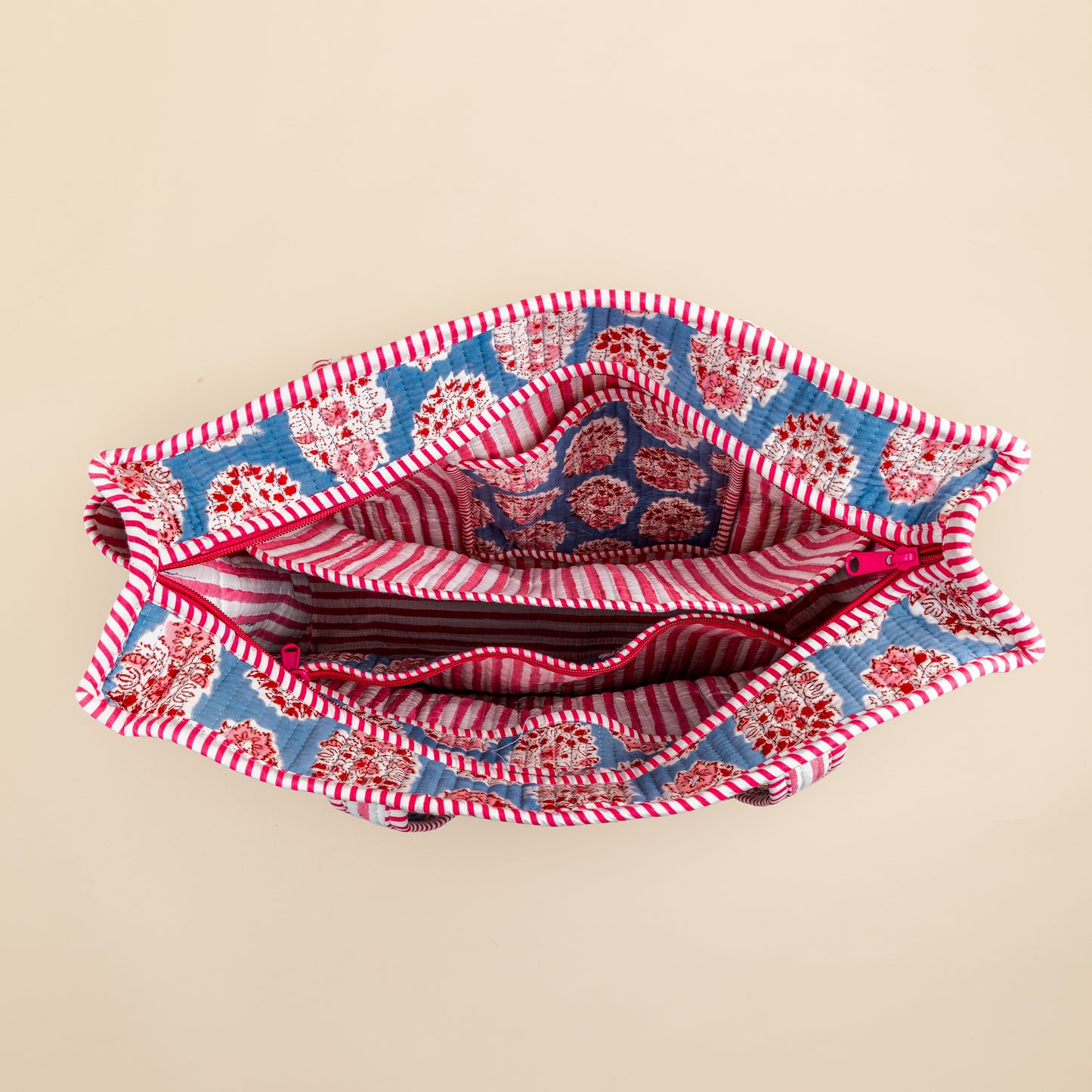 Organisierte Tragetasche – Blau – Rosa – Nr. 3
