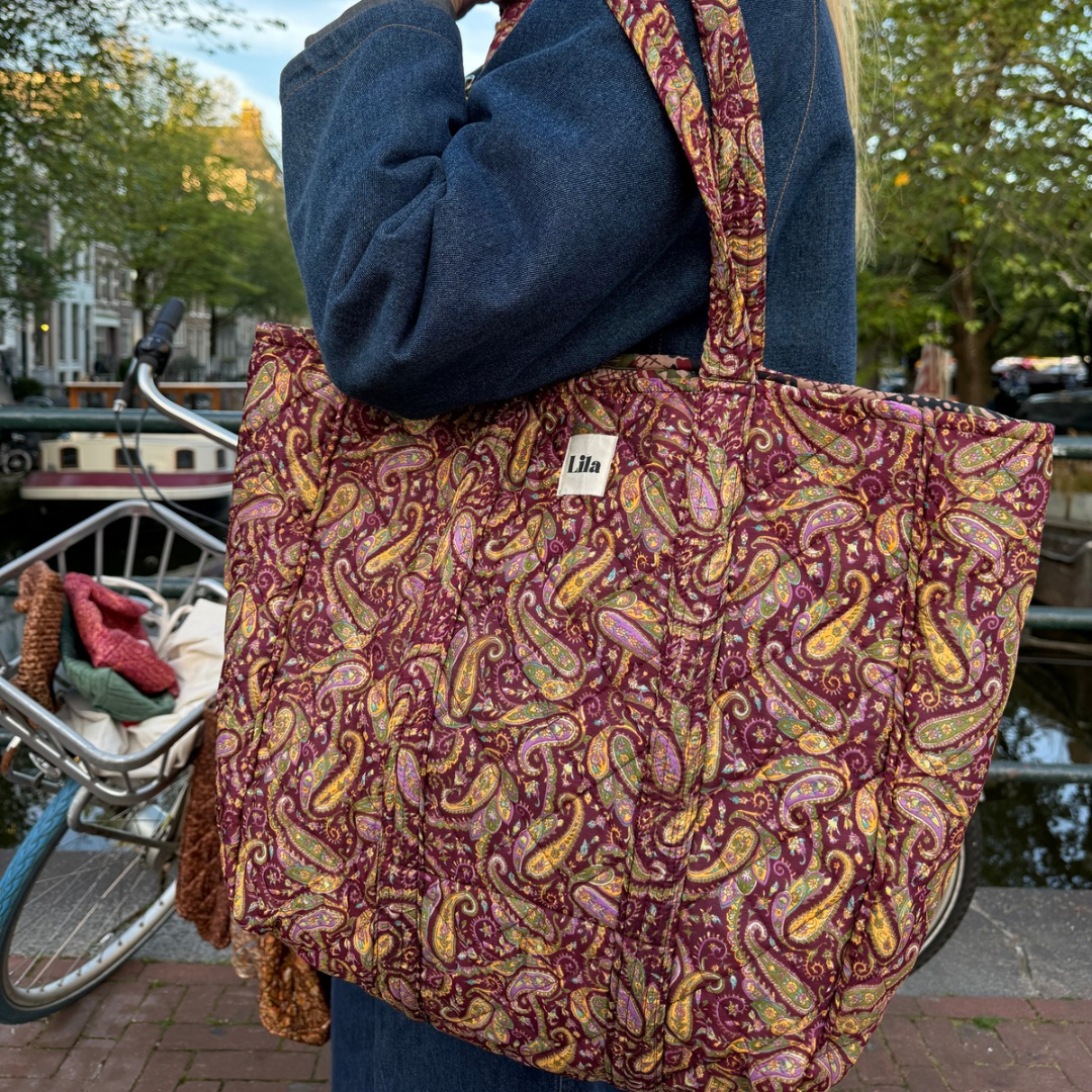 Upcycle tote - no.1 - inclusief toilettas