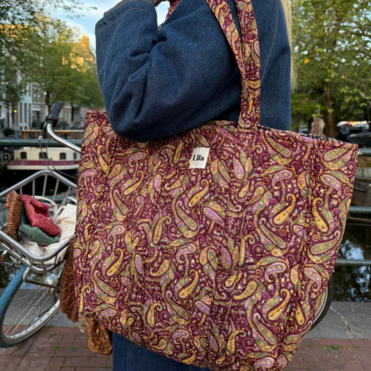 Upcycle tote - no.1 - inclusief toilettas