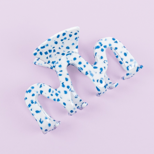 Haarklip Blueberry Dots groß