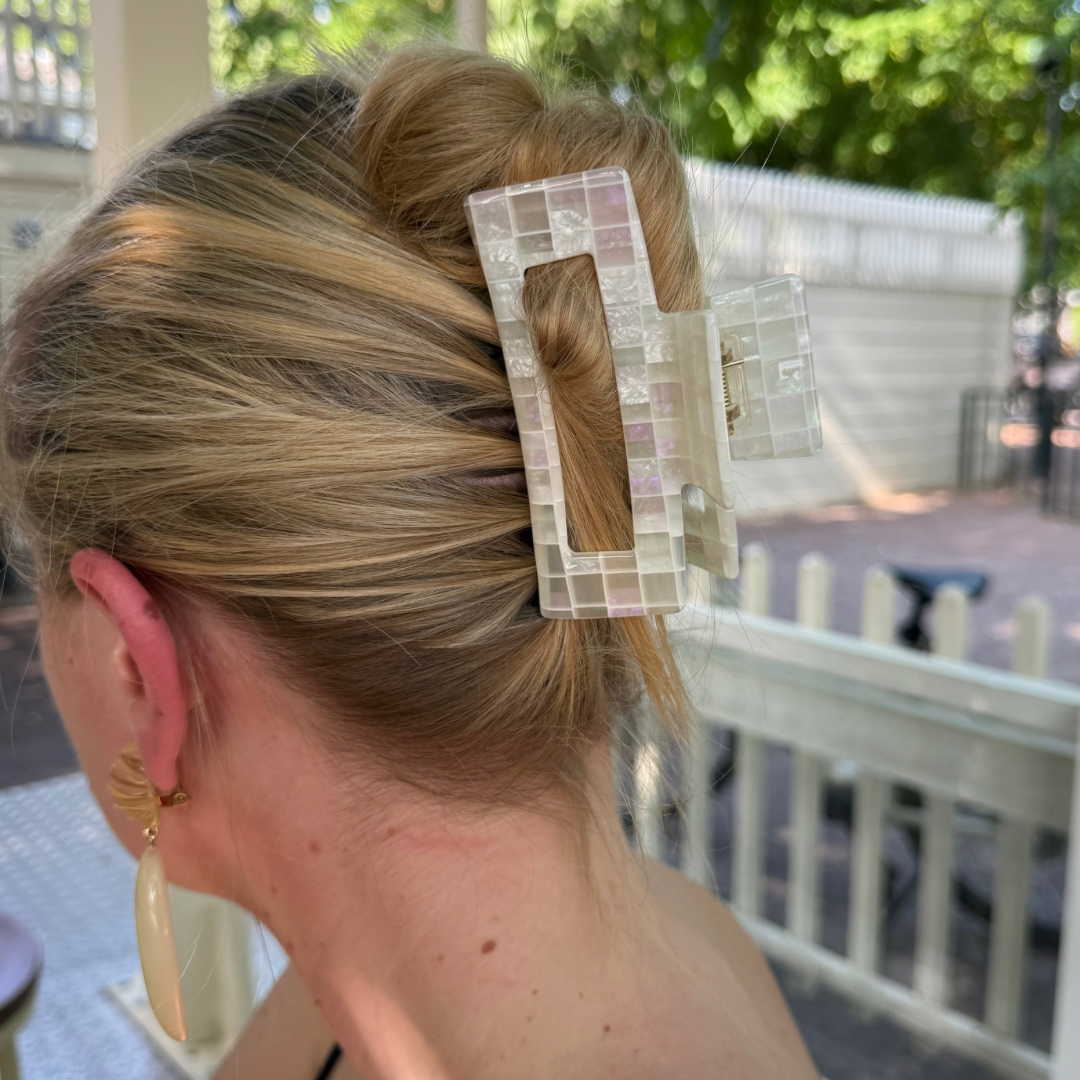 Haarclip Parelmoer - groot