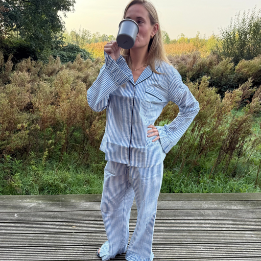 Pyjama blauw- maat L