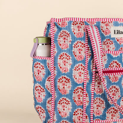 Organisierte Tragetasche – Blau – Rosa – Nr. 3