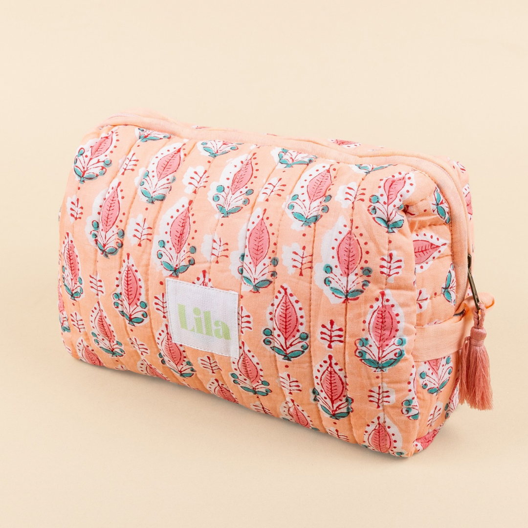 Toilettas - Perzik - Zacht Oranje - Groot